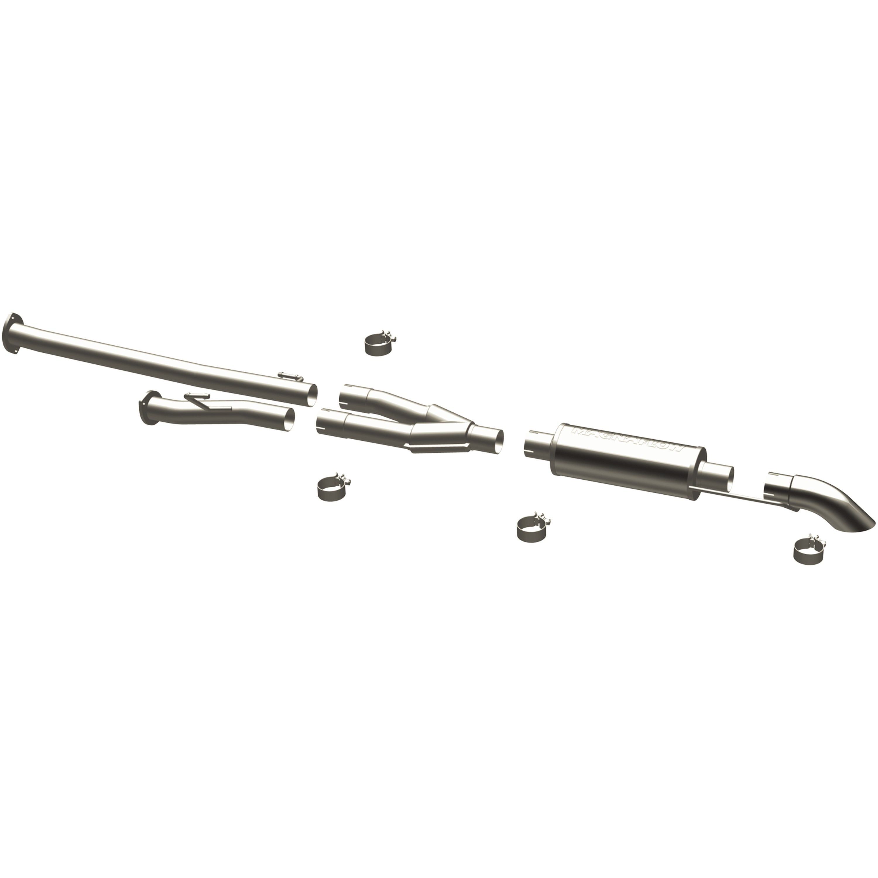 Magnaflow Cat Back Stainless Exhaust System 2014-2021 Toyota Tundra 4.6L/5.7L (rear exit) main image 0