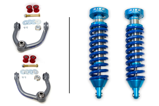 1996-2004 1st Gen Tacoma King 2.5 Adjustable Front Coilovers w/ Total Chaos Upper Control Arms