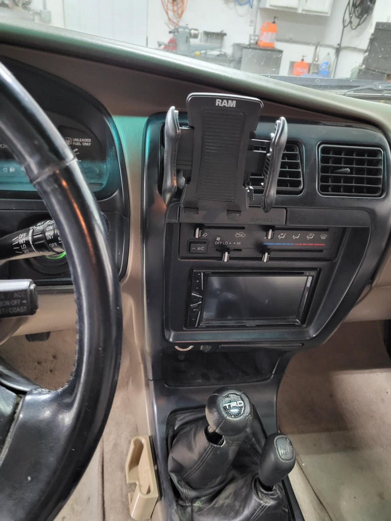 Load image into Gallery viewer, 96-02 3rd Gen 4Runner Billet Clock RAM Mount - SRQ Fabrications