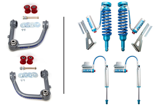 2016-2023 3rd Gen Tacoma King 2.5 Front & Rear Shocks w/ Total Chaos Upper Control Arms