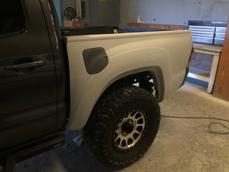Load image into Gallery viewer, 05-15 Toyota Tacoma 2" Bulge Flat Top Off Road Fiberglass Bedsides - 5.0 Bed - McNeil Racing Inc, Bedsides - off road fiberglass fenders, bedsides, hood, one piece, front end, fabrication, conversion