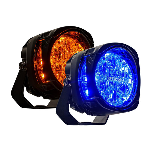 Nacho Quatro Amber/Blue Chase Light Set