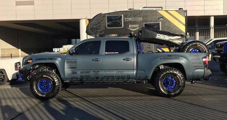 Load image into Gallery viewer, 2016+ Tacoma 6" Bulge Off Road Fiberglass Bedsides - Long Bed