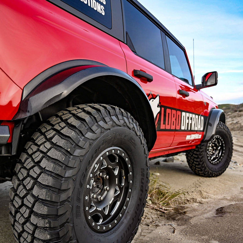 Load image into Gallery viewer, 2021+ 6th Gen Bronco Carbon Fiber Fender Flares - Lobo Offroad