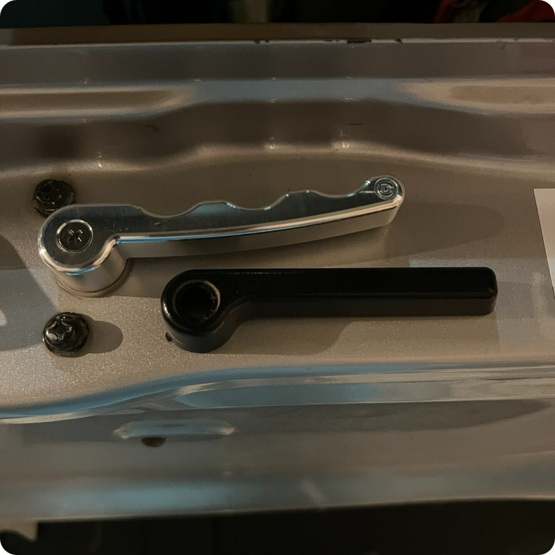 Load image into Gallery viewer, OCD Tailgate handle beside the original plastic handle