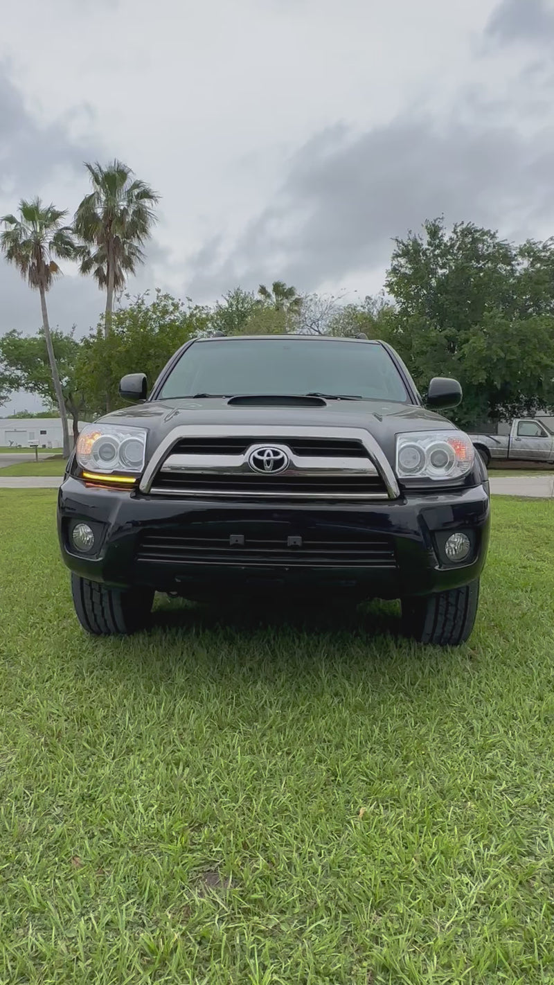 Load and play video in Gallery viewer, 2006-2009 4th Gen 4Runner LED Turn Signal Filler Panels w/ DRL