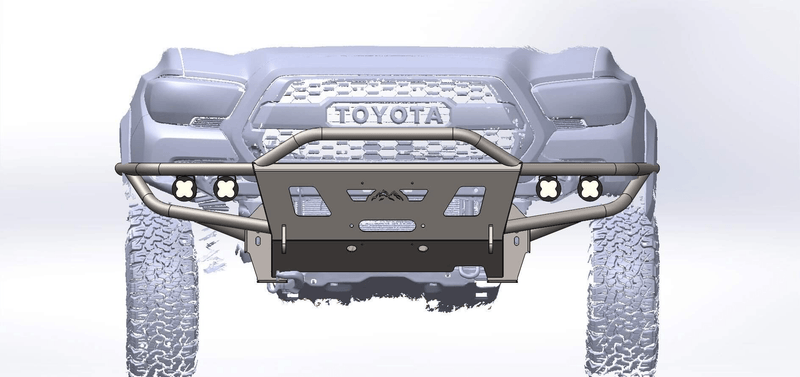 Load image into Gallery viewer, 2016+ 3rd Gen Tacoma Hybrid Bumper - Welded - True North Fabrications