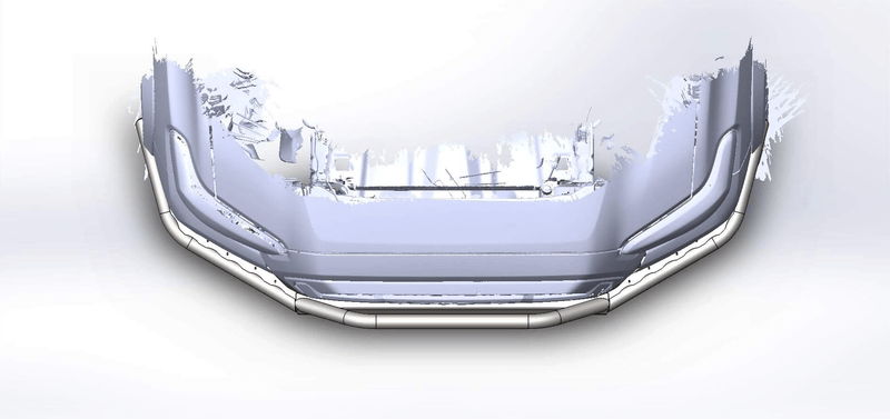 Load image into Gallery viewer, 2016+ 3rd Gen Tacoma Hybrid Bumper - Welded - True North Fabrications