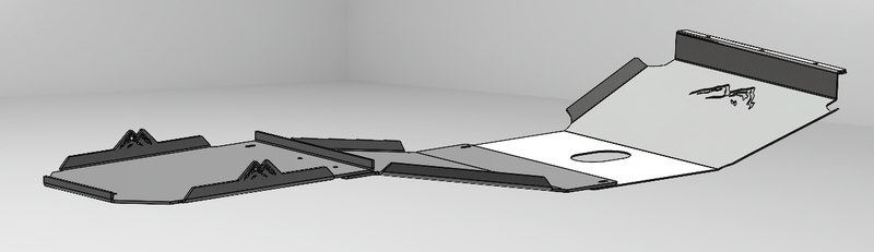 Load image into Gallery viewer, 96-02 3rd Gen 4Runner Full 3-16" Skid Plates - True North Fabrications