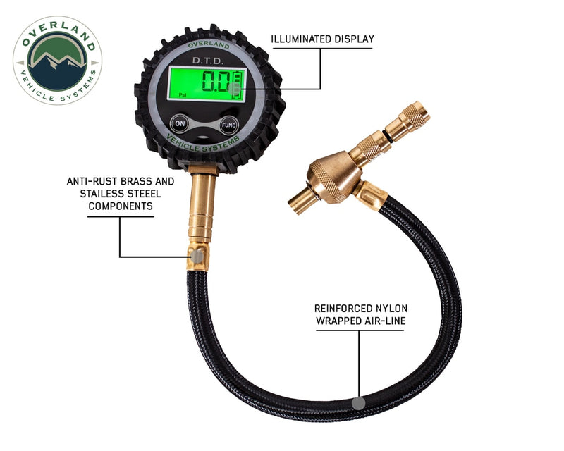 Load image into Gallery viewer, Digital Tire Tire Deflator with Valve Kit & Storage Bag Universal Overland Vehicle Systems - Overland Vehicle Systems