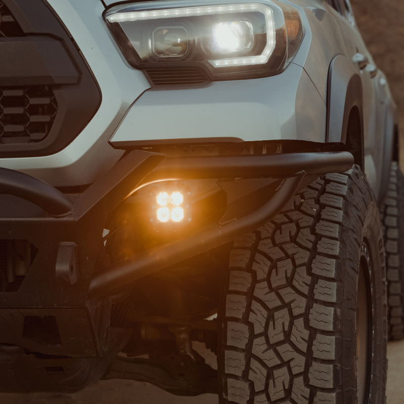 Load image into Gallery viewer, quattro led pod light mounted on a toyota tacoma as a fog light