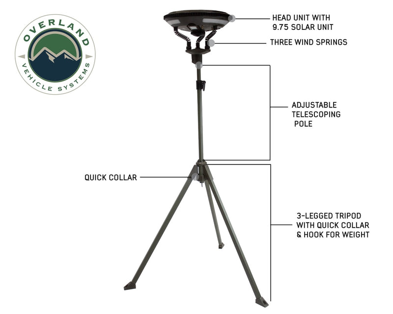 Load image into Gallery viewer, Solar Camping Light Pods & Speaker Universal Wild Land Overland Vehicle Systems - Overland Vehicle Systems