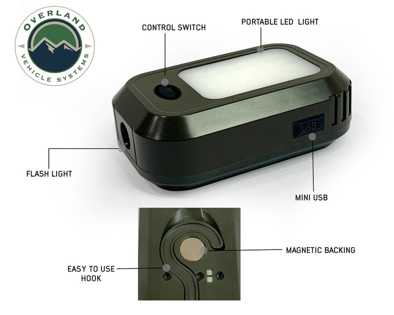 Load image into Gallery viewer, Solar Camping Light Pods & Speaker Universal Wild Land Overland Vehicle Systems - Overland Vehicle Systems