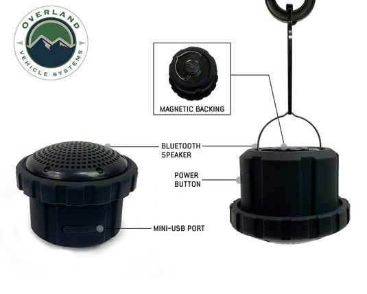 Solar Camping Light Pods & Speaker Universal Wild Land Overland Vehicle Systems - Overland Vehicle Systems