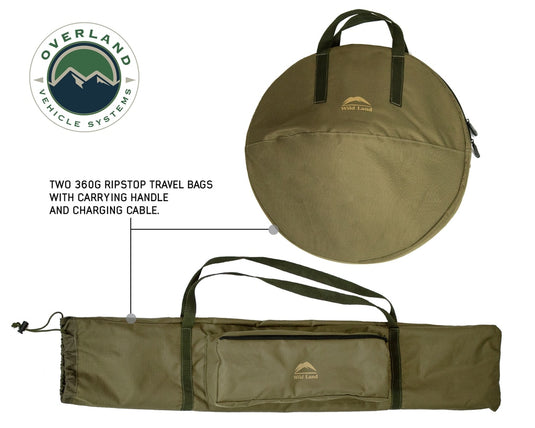 Solar Camping Light Pods & Speaker Universal Wild Land Overland Vehicle Systems - Overland Vehicle Systems