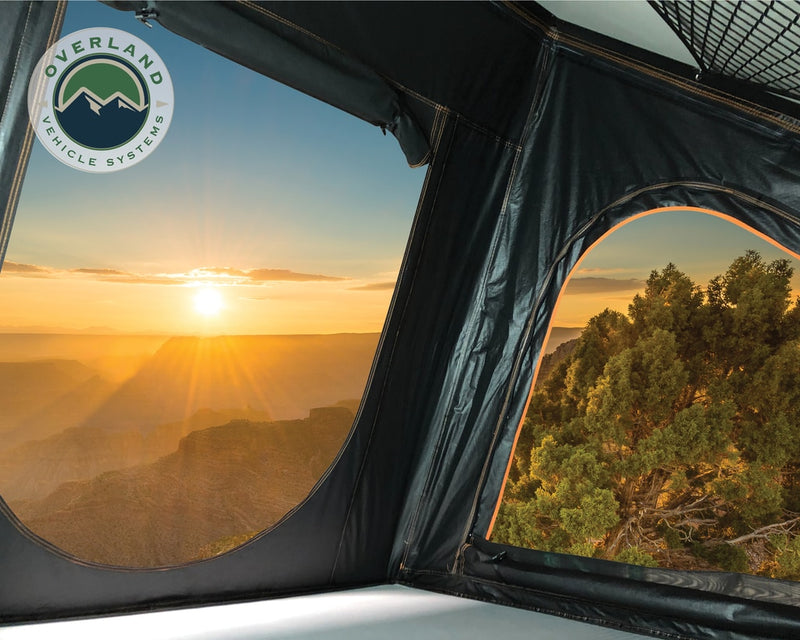Load image into Gallery viewer, Roof Top Tent Mamba 2 Side Load Aluminum Black Shell Grey Body Overland Vehicle Systems - Overland Vehicle Systems
