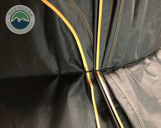 Roof Top Tent Mamba 2 Side Load Aluminum Black Shell Grey Body Overland Vehicle Systems - Overland Vehicle Systems