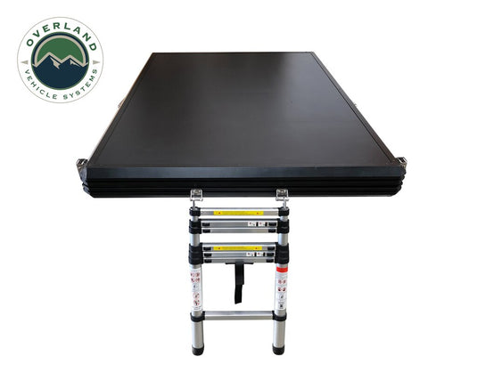 Roof Top Tent Mamba 2 Side Load Aluminum Black Shell Grey Body Overland Vehicle Systems - Overland Vehicle Systems