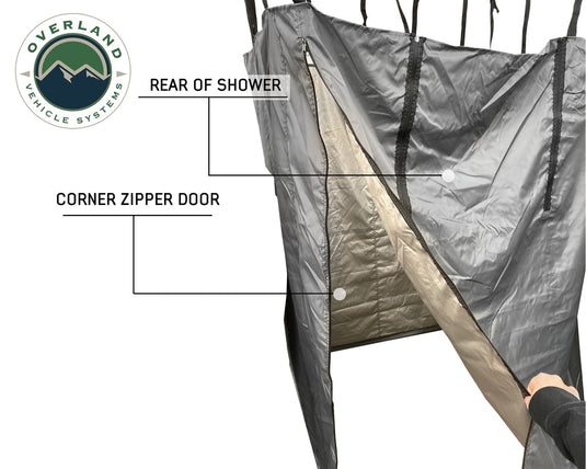 Nomadic Quick Deploying Shower Overland Vehicle Systems - Overland Vehicle Systems