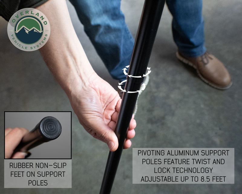 Load image into Gallery viewer, Awning 270 Degree Awning and Wall 1, 2, & 3, W/Mounting Brackets Driverside Nomadic Overland Vehicle Systems - Overland Vehicle Systems