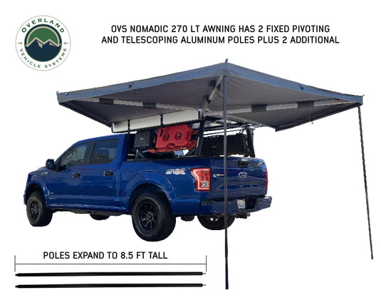 Nomadic 270 LT Passenger Side Awning With Bracket Kit Overland Vehicle Systems - Overland Vehicle Systems