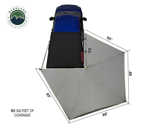 Nomadic 270 LT Passenger Side Awning With Bracket Kit Overland Vehicle Systems - Overland Vehicle Systems