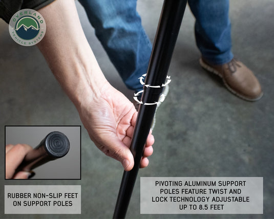 Nomadic 270 LT Passenger Side Awning With Bracket Kit Overland Vehicle Systems - Overland Vehicle Systems