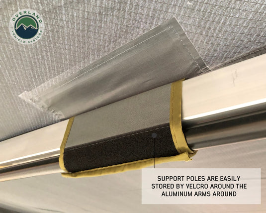 Nomadic 270 LT Passenger Side Awning With Bracket Kit Overland Vehicle Systems - Overland Vehicle Systems