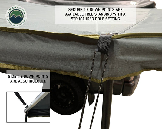 Nomadic 270 LT Passenger Side Awning With Bracket Kit Overland Vehicle Systems - Overland Vehicle Systems