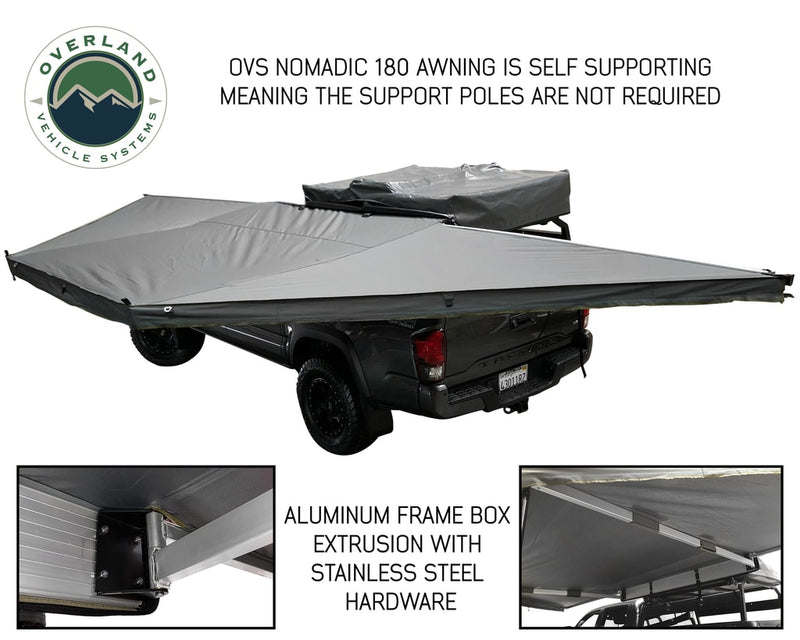Load image into Gallery viewer, Awning Tent 180 Degree 88 SF of Shelter With Zip In Wall Nomadic Overland Vehicle Systems - Overland Vehicle Systems