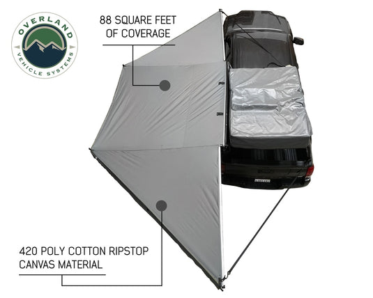 Awning Tent 180 Degree 88 SF of Shelter With Zip In Wall Nomadic Overland Vehicle Systems - Overland Vehicle Systems