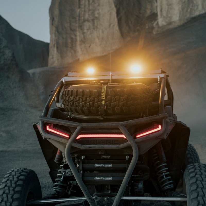 Load image into Gallery viewer, heretics ba-2 pod light mounted as a chase light on a can-am maverick