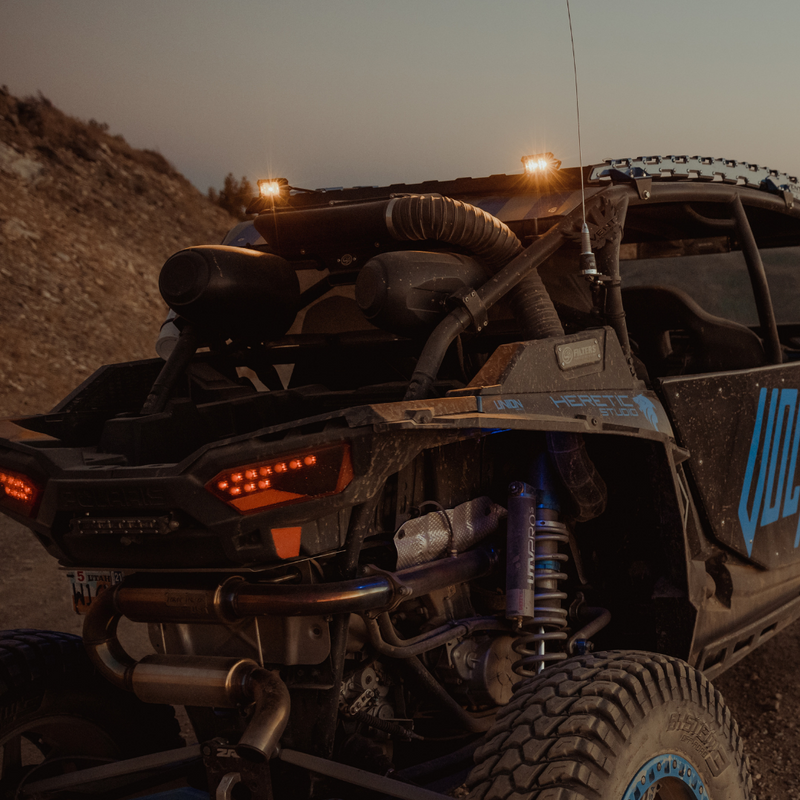 Load image into Gallery viewer, heretics ba-2 pod light mounted as a chase light on a can-am maverick