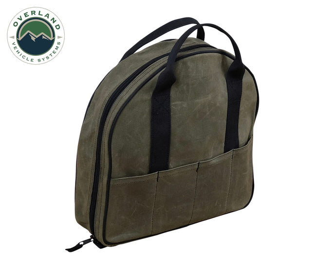 Jumper Cable Bag 16 Lb Waxed Canvas Overland Vehicle Systems - Overland Vehicle Systems