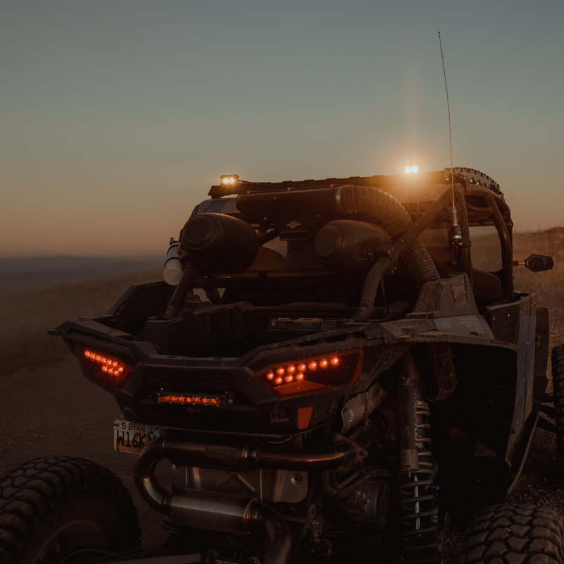 Load image into Gallery viewer, heretics ba-2 pod light mounted as a chase light on a can-am maverick