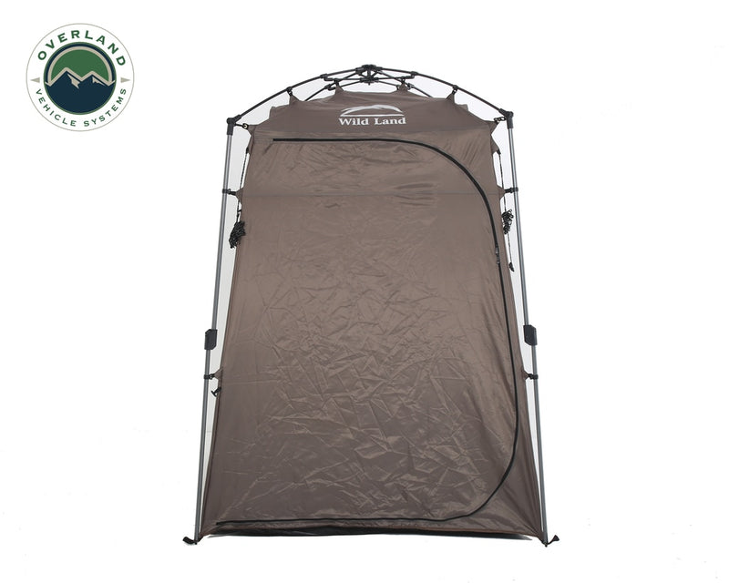 Load image into Gallery viewer, Portable Shower and Privacy Room Retractable Floor, Amenity Pouches 5x7 Foot Quick Set Up Overland Vehicle Systems - Overland Vehicle Systems