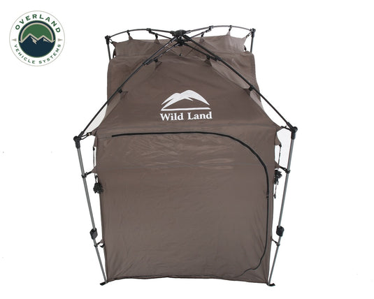 Portable Shower and Privacy Room Retractable Floor, Amenity Pouches 5x7 Foot Quick Set Up Overland Vehicle Systems - Overland Vehicle Systems