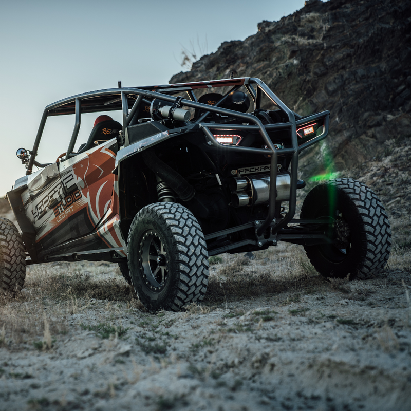 Load image into Gallery viewer, ba-4 led flush mount lights mounted on a can am maverick x3