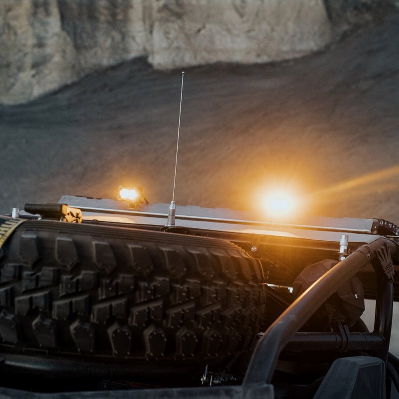 Load image into Gallery viewer, heretics ba-2 pod light mounted as a chase light on a can-am maverick