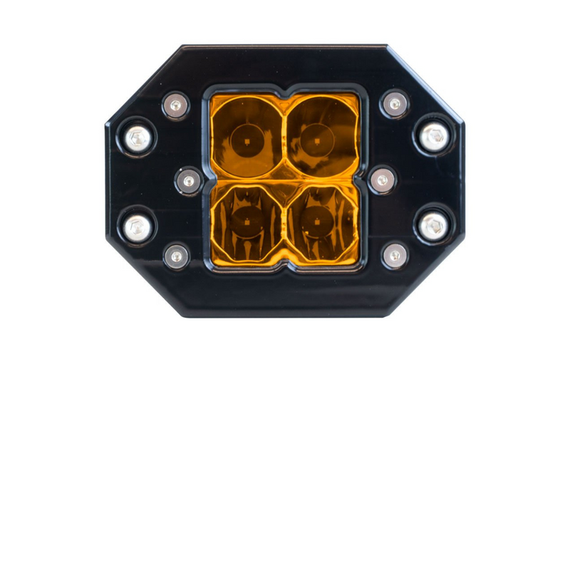 Load image into Gallery viewer, flush mount quattro amber led pod light