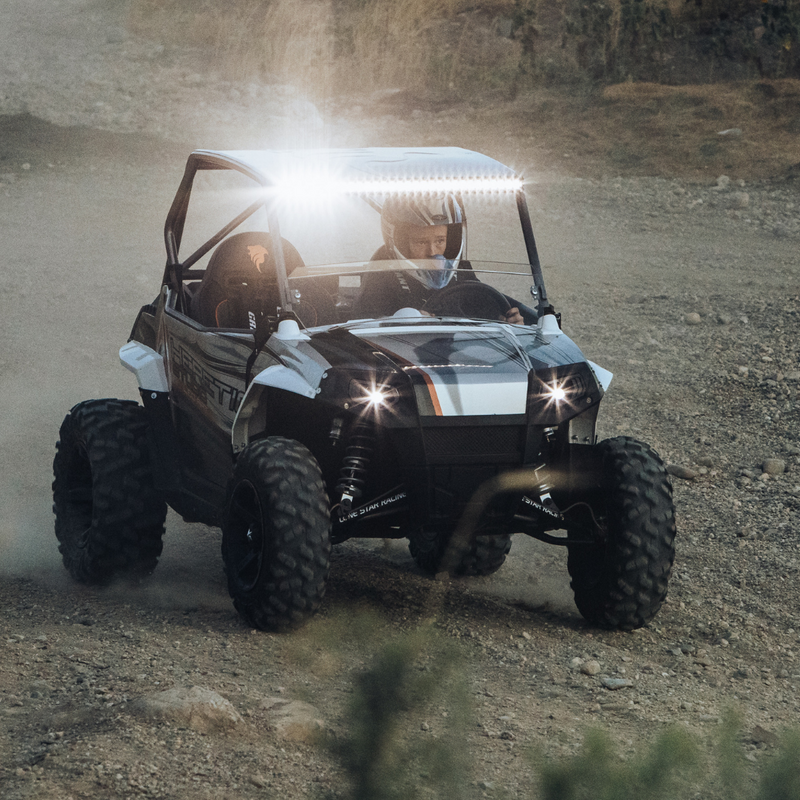 Load image into Gallery viewer, 30 inch led light bar mounted on a polaris