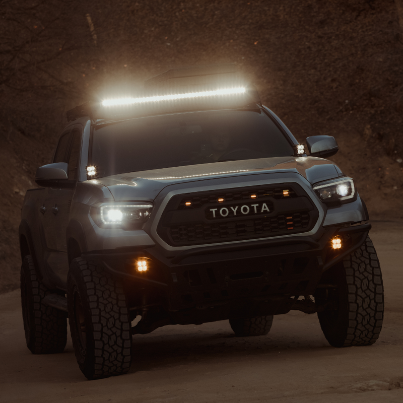 Load image into Gallery viewer, 40 inch led light bar mounted on a toyota tacoma