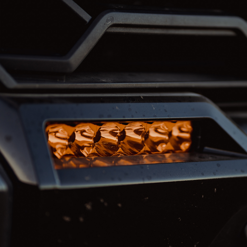 Load image into Gallery viewer, amber led fog light kit on the 2022 toyota tundra
