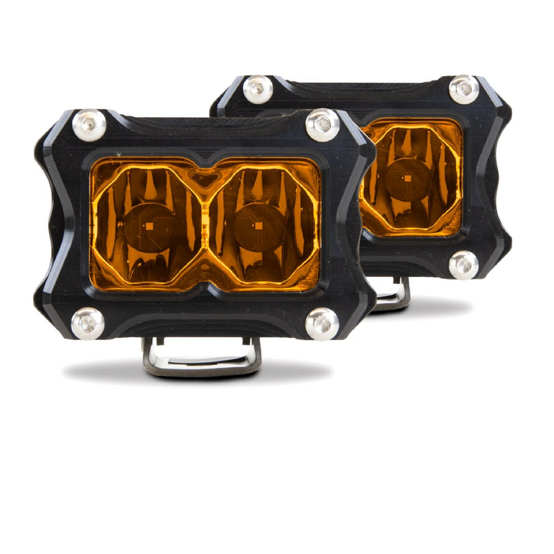 Load image into Gallery viewer, studio picture of heretics ba-2 pod light pair pack amber