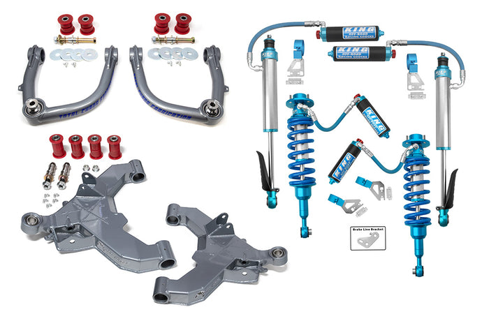 2024+ 4th Gen Tacoma Total Chaos Mid Travel Lift Kit w/ King 2.5 Front & Rear Adjustable Shocks
