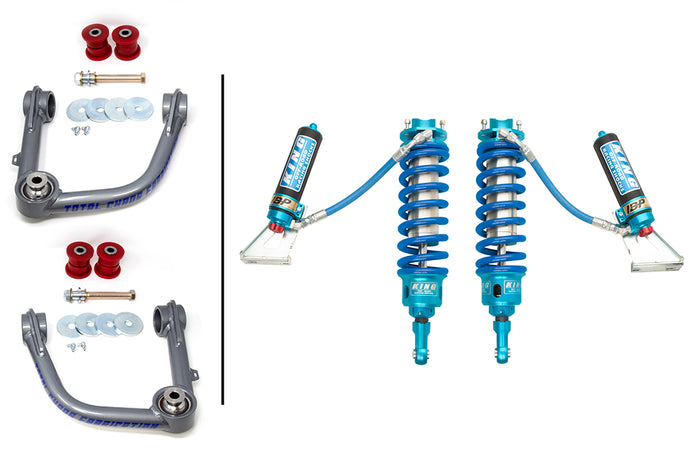 2005-2015 2nd Gen Tacoma King 3.0 Adjustable Front Coilovers w/ Total Chaos Upper Control Arms