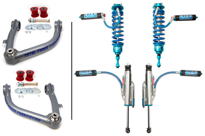 2007-2021 2nd Gen Tundra King 3.0 Front & Rear Shocks w/ Total Chaos Upper Control Arms
