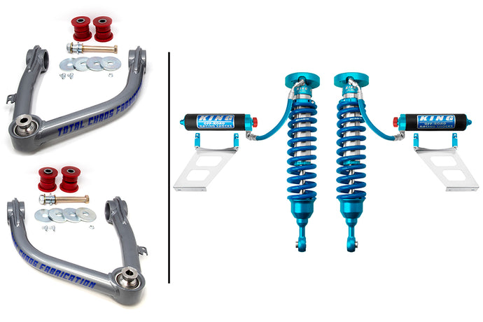 2007-2021 2nd Gen Tundra King 2.5 Adjustable Fronts Coilovers w/ Total Chaos Upper Control Arms