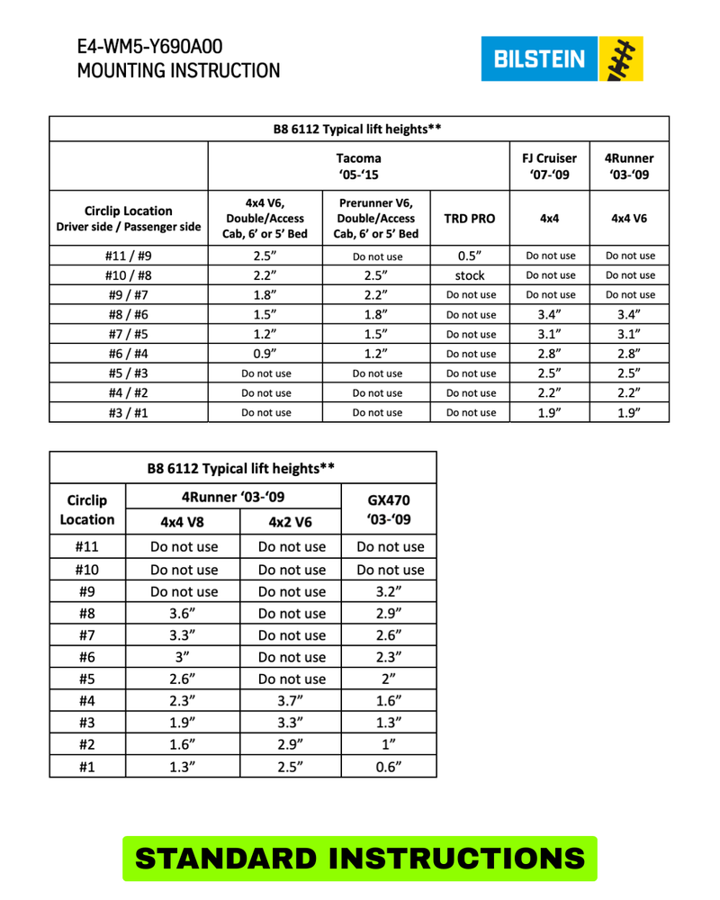 Load image into Gallery viewer, 2007-2009 FJ Cruiser Bilstein 6112/5100 Lift Kit
