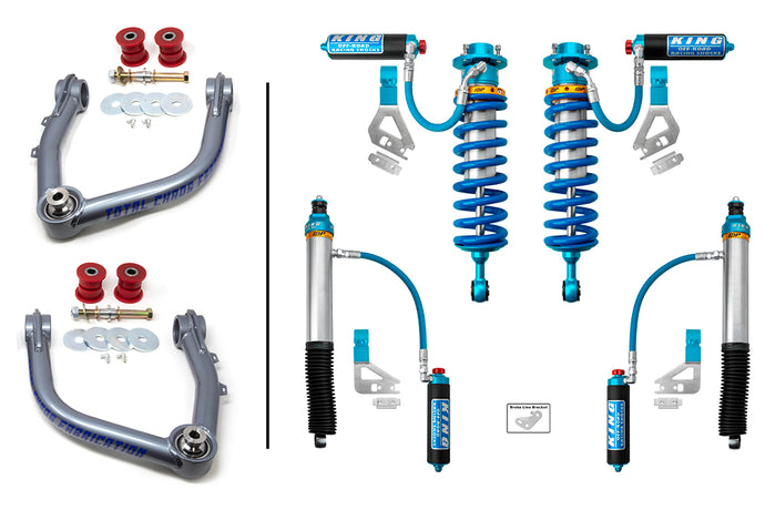 2022+ 3rd Gen Tundra King 3.0 Front & Rear Shocks w/ Total Chaos Upper Control Arms